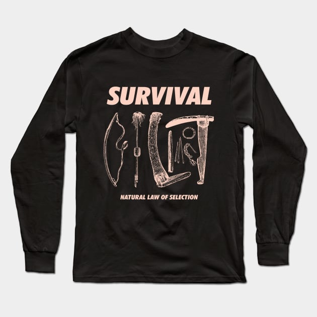 Survial natural law of selection Long Sleeve T-Shirt by sadboysclub